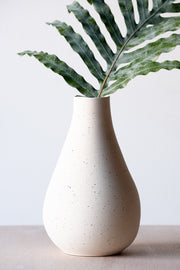 Limited Tall Round Vase in Raw Speckle